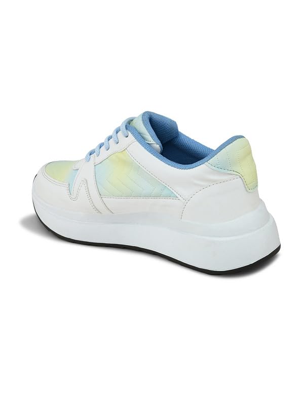 XE Looks Women Printed Lace-Up Sneakers | Comfortable Lightweight Soft Sole Casual Shoes for Girls | Fashionable, and Stylish Design Footwear | Ideal for Walking, Running and Daily Use