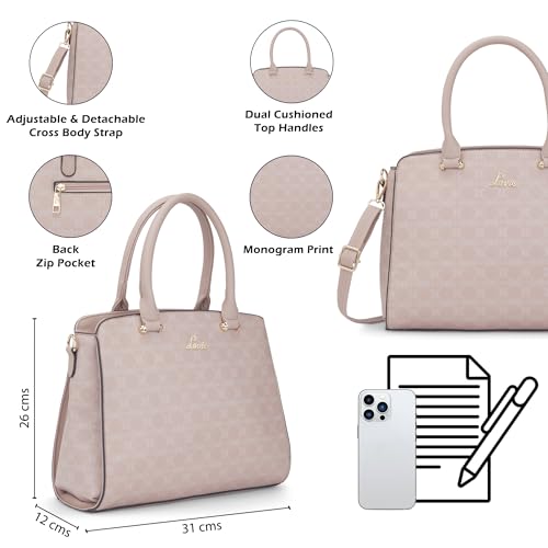Lavie Women's Ushawu Satchel Bag | Satchel Handbag for Work | Ladies Purse | Stylish Shoulder Bag | Gift for Women