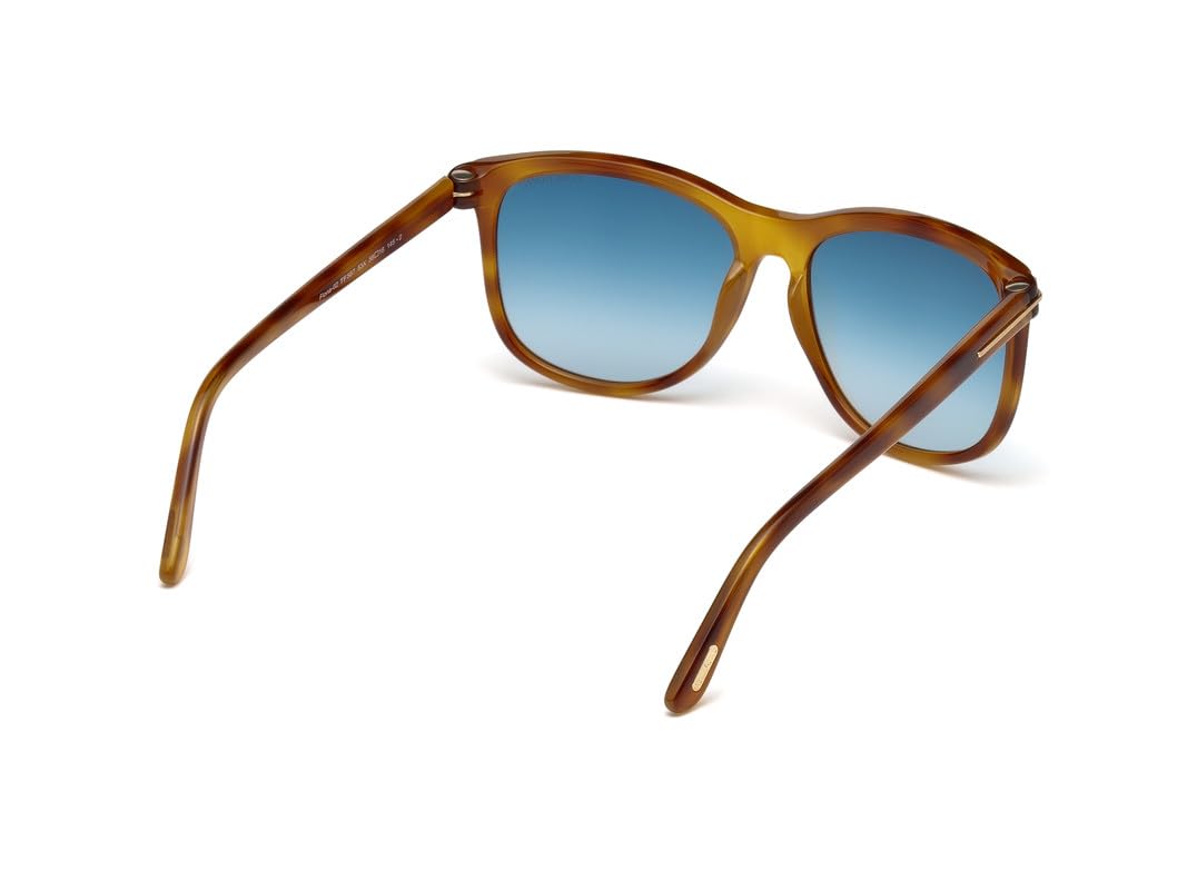 Tom Ford UV Protected Brown Square Full Rim Sunglasses for Men - FT0567 56 53X