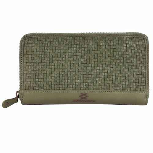 KOMPANERO Genuine Leather Women's Wallet (C-14158-SAGE)