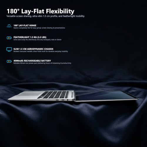 Bellaluz B410 Laptop | 14.1" HD Display | 8GB DDR4 RAM | 256GB Storage| Intel N4100 Quad-Core Processor with UHD 4K Graphics | Windows 11 Pro | 1 + 3 Yr Warranty | Thin & Light Laptop for Office Use