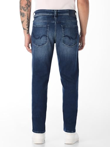 Jack & Jones Dark Blue Washed Glenn Slim Fit Jeans