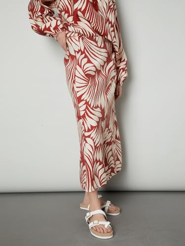 Max Women Printed Wrap Long Skirt (Multicolour_L)