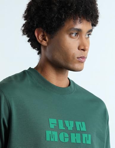 Flying Machine Typographic Brand Printed Relaxed Fit T-Shirt