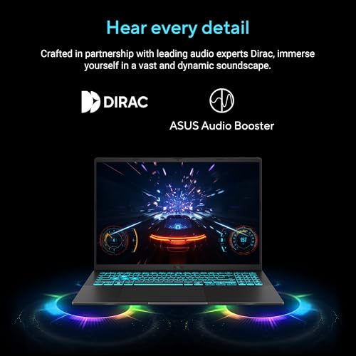ASUS Gaming V16, Intel Core 7 240H Gaming Laptop(RTX 5060-8GB/16GB RAM/512GB SSD/FHD+/16"/144Hz/Backlit Keyboard/Windows 11/M365 Basic (1Year)*/Office Home 2024/Matte Black/1.95 Kg) V3607VM-RP057WS