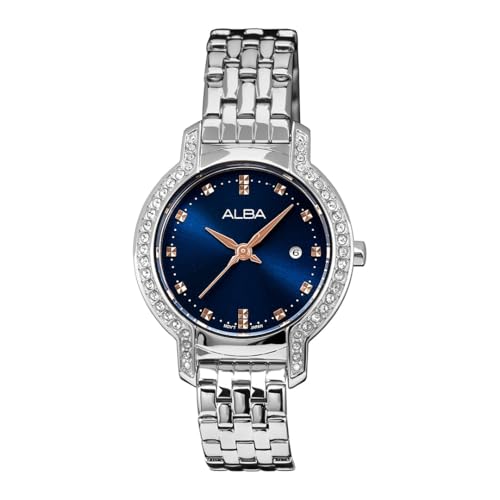 AH7CM5X1 Azure Blue Dial with Crystals