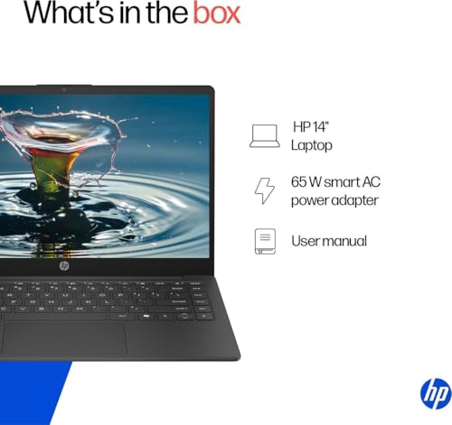 HP 14s Intel Celeron Dual Core N4500 Laptop (8GB/512GB SSD/Win 11) 14.0" HD Display, MSO 24, Black, 1.46kg, DQ3149TU Thin and Light Business Laptop