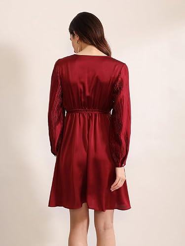 Kazo Astrid Mini Dress (Maroon 2XL)