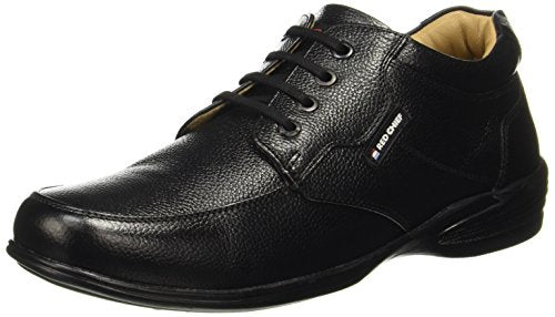 Red Chief Black Leather Formal Derby Shoes for Men_Size 9_UK_RC3506 001