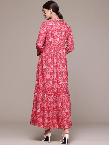 Aarke Ritu Kumar Red Zavian Long Dress