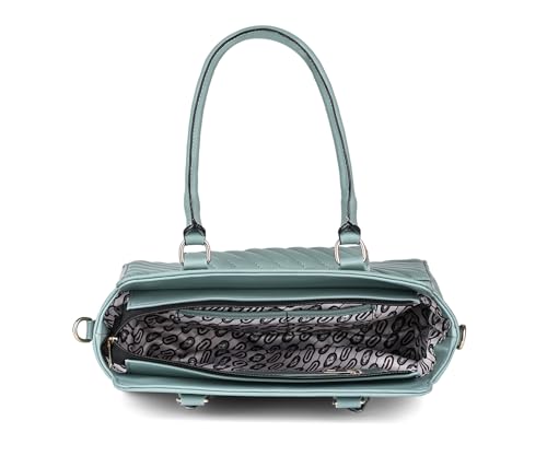 LOUIS STITCH Green Stylish Handbag for Women | Multi Pocket Ladies Satchel Sling Handbag for Travel, Office, College