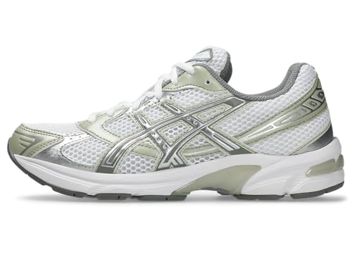 ASICS Womens GEL-1130 White/Dried Leaf Green Sneakers - 4 UK (1202A164.124)
