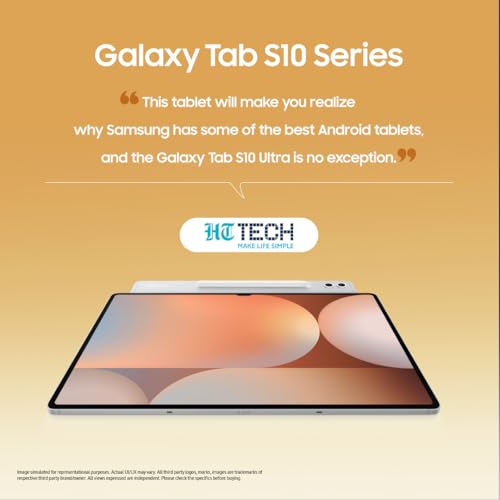 Samsung Galaxy Tab S10 Ultra [Smartchoice], S Pen in-Box, 36.99 cm (14.6 inch) Dynamic AMOLED 2X Display, 12 GB RAM, 512 GB Storage, Wi-Fi Tablet, Platinum Silver