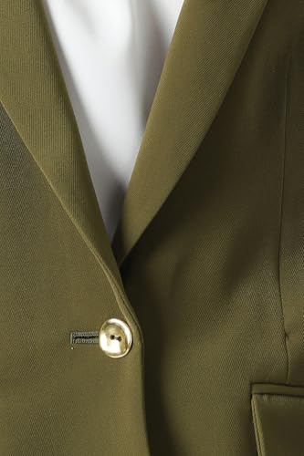 Women Olive Solid Blazer