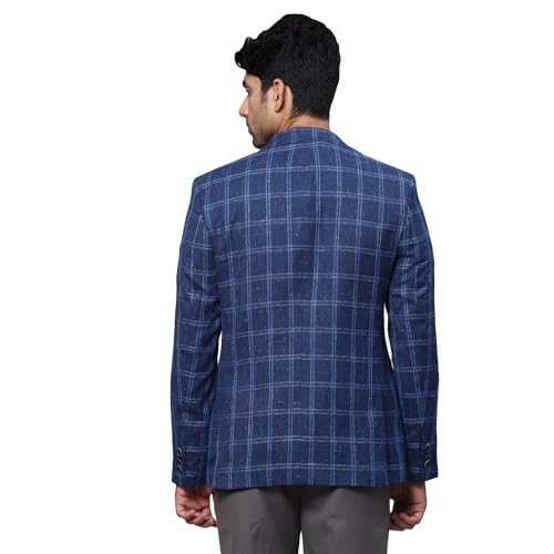 Park Avenue Men's Wrap Coat (PMJL02837-B7_Dark Blue