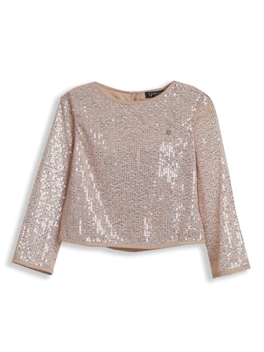 Allen Solly Girls Beige Embellished Party Top