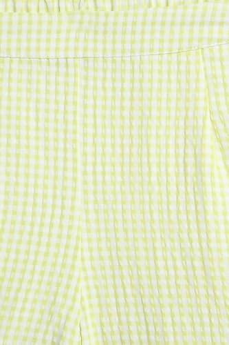 Allen Solly Girls Green Check Shorts