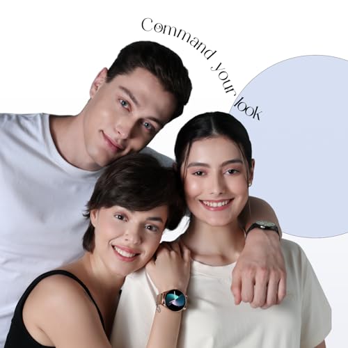 Noise Twist 2 Smart Watch with 1.43” AMOLED Screen, AI Search & Voice Assistant, Bluetooth Calling, Stainless Steel Back, 7-Day Battery, 100+ Watch Faces, Health Suite, IP68 (Rose Pink)