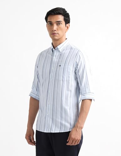 Arrow Sport Blue Casual Shirt_ASAEOSH2031_44