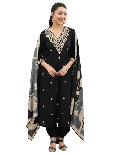 Libas Printed Rayon Straight Kurta set for Women (400276IRXS)