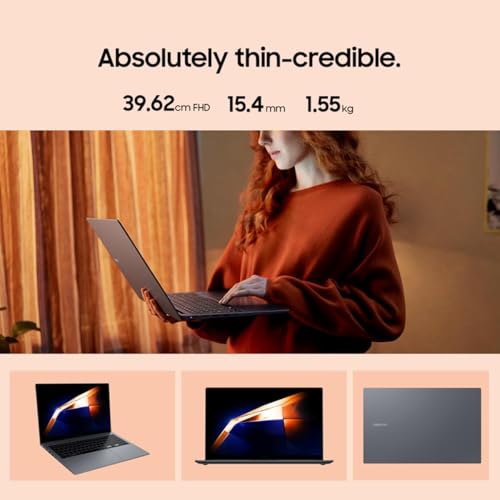 Samsung Galaxy Book4 15.6" Full HD Screen | Intel Core i5 1335U Processor | 16GB RAM | 512GB SSD | Windows 11 Home | ms-Office | Fingerprint Reader | Intel Iris XE Graphics | NP750XGJ-LG7IN | Grey.