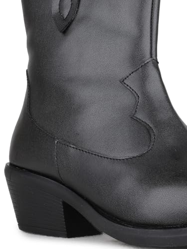 Inc.5 Womens Black Casual Solid Round Toe Ankle Boots