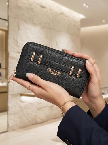 Carlton London Women Wallet,Black,Free Size