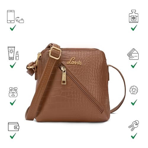 Lavie Woman's Croc Tracy Crossbody Sling Bag | Ladies Purse Handbag