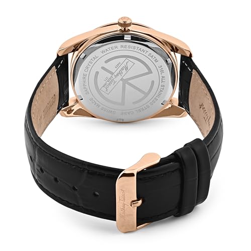 Mathey-Tissot Swiss Made Mathy I Day-Date Quatrz Black Dial Analog Watch for Men - H453PLN