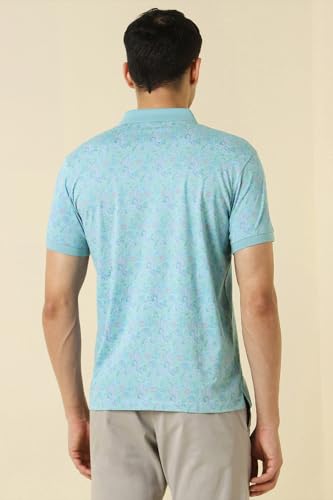 Allen Solly Men's Regular Fit T-Shirt (ASKWQRGFS02843_Light Blue