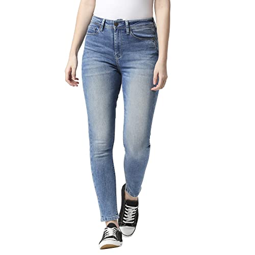 Pepe Jeans Women's High Rise Skinny Fit Jeans Light Used