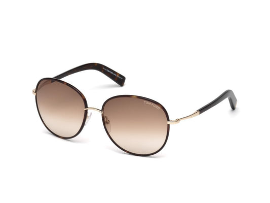 Tom Ford UV Protected Brown Geometric Full rim Sunglasses for Women - FT0498 59 52F