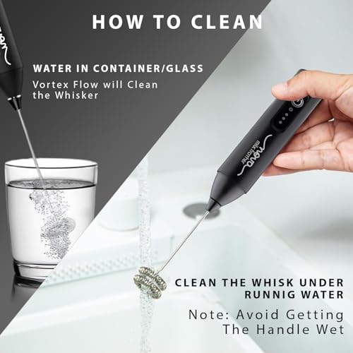Coffee Frother Electric Rechargeable Coffee Maker Machine for Home Electric Coffee Frother Machine & Milk Whisker with Dual Spring Tech GetSetNova | 1 Year Warranty