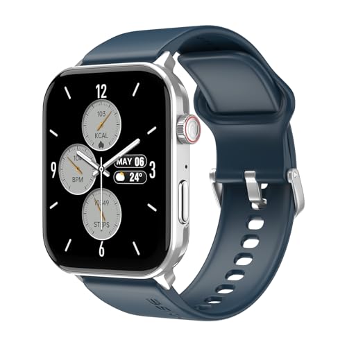 Noise Icon 5 Smartwatch with AI Watch Faces & AI Search, 1.95” AMOLED Display, 10 Days Battery, Bluetooth Calling, 100+ Sports Modes, IP68 (Space Blue)