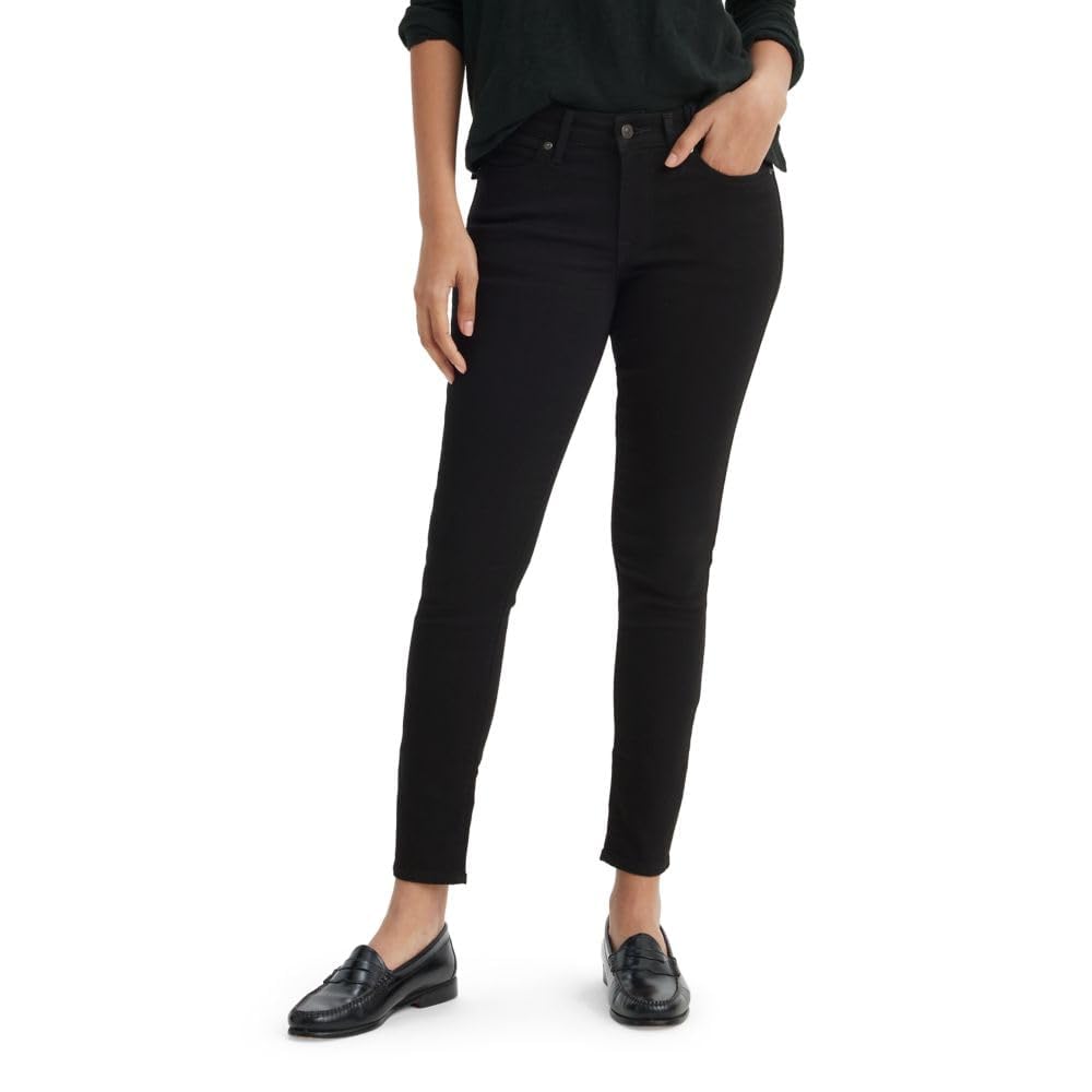 Levi's Women's 711 Skinny Jean, Soft Black, 33 (US 16) S