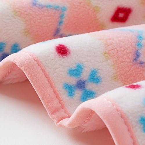 Hopscotch Girls Pink Full Sleeves Geometric Fleece Jacket For Age (4-5 Years)