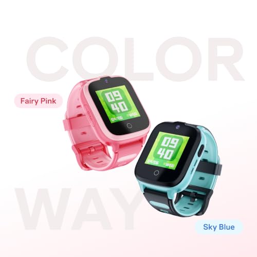 boAt Sailor Nav Kids Smartwatch with 2-Way Video & Voice Calling, Real Time Location Monitoring via Google Maps, Geofencing, 4G SIM Compatible, Parental Control, SOS, Smartwatch for girls (Fairy Pink)