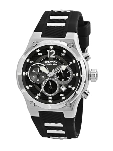Kenneth Cole Reaction Chronograph Black Dial Watch for Men - KRWGO0071001