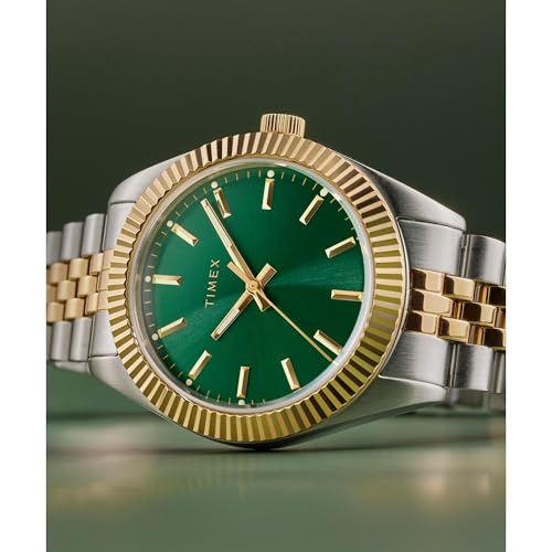 Timex Women's imex Legacy 36mm Watch - Two-Tone Bracelet Green Dial Gold-Tone Case, Two-Tone