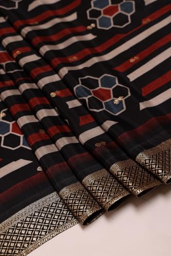 Soch Women's Russian Silk Floor Length Gown (SMUA5CD2092_Black