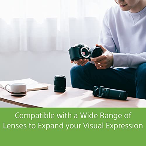 Sony Alpha ZV-E10L 24.2 Mega Pixel Interchangeable-Lens Mirrorless vlog Camera with 16-50 mm Lens, Made for Creators | APS-C Sensor | Advanced Autofocus | Clear Audio & 4K Movie Recording - Black