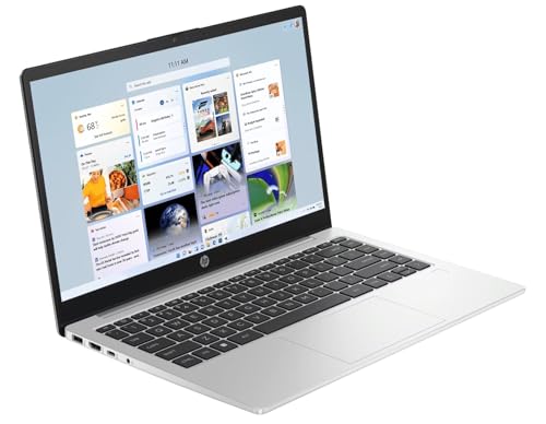 HP Professional 14 (2026), Intel (i5 14th Gen) Core 5 120U - (16 GB/512 GB SSD/Intel Iris Xe Graphics/Windows 11 Pro) Business Laptop/14.0" FHD/Backlit + Fingerprint/Silver/Copilot/1.4kg/MSO 2024