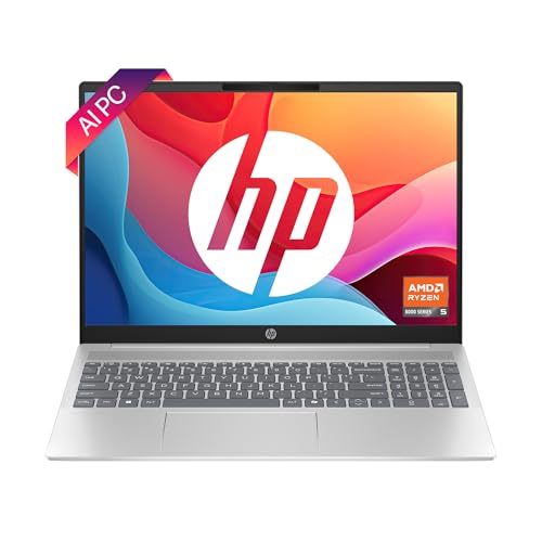 HP Pavilion 16 AI PC, AMD Ryzen 5 8540U, 16-inch, WUXGA, 16GB LPDDR5, 512GB SSD, AMD Radeon Graphics, 1080p FHD IR Camera/w Privacy Shutter, Backlit KB (Win 11, Silver, 1.79 kg), ag0019AU