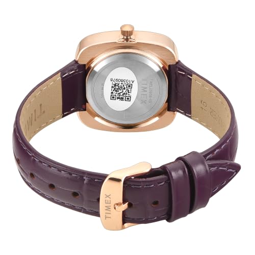 TIMEX Square 32mm Purple Dial Analog Women Watch - TWEL20606