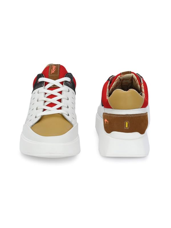 HITZ Men's White Casual Running Shoes - UK 8