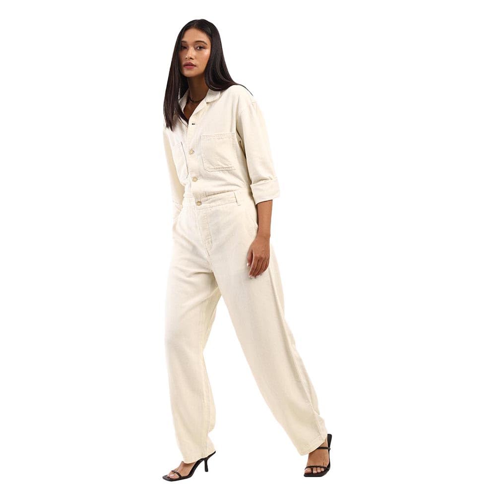 Levi's X Deepika Padukone Cargo Jumpsuit (A3714-0000_XS_Beige)