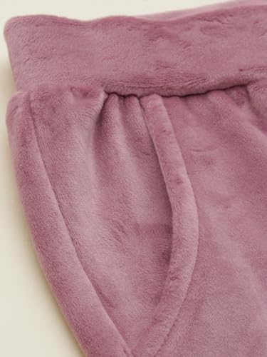 Girls Pink Solid Trousers