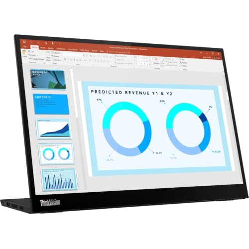 Lenovo ThinkVision M14d 14" Class LCD Monitor - 16:10 - Raven Black