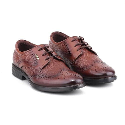 Red Chief Low Ankle Casual Derby Shoes for Men | Tan UK06