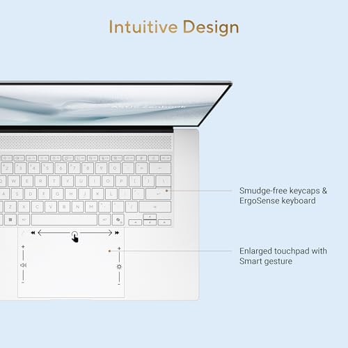 ASUS Zenbook S14 (2026),Smartchoice,Intel Core Ultra 9 (Series 3),Intel iGPU,32GB /1TB SSD,3K OLED,Touchscreen,14"(35.5 cm),Win 11,M365 Basic(1Y),Office 24, White,1.2 Kg,UX5406AA-SU189WS,Copilot+ PC